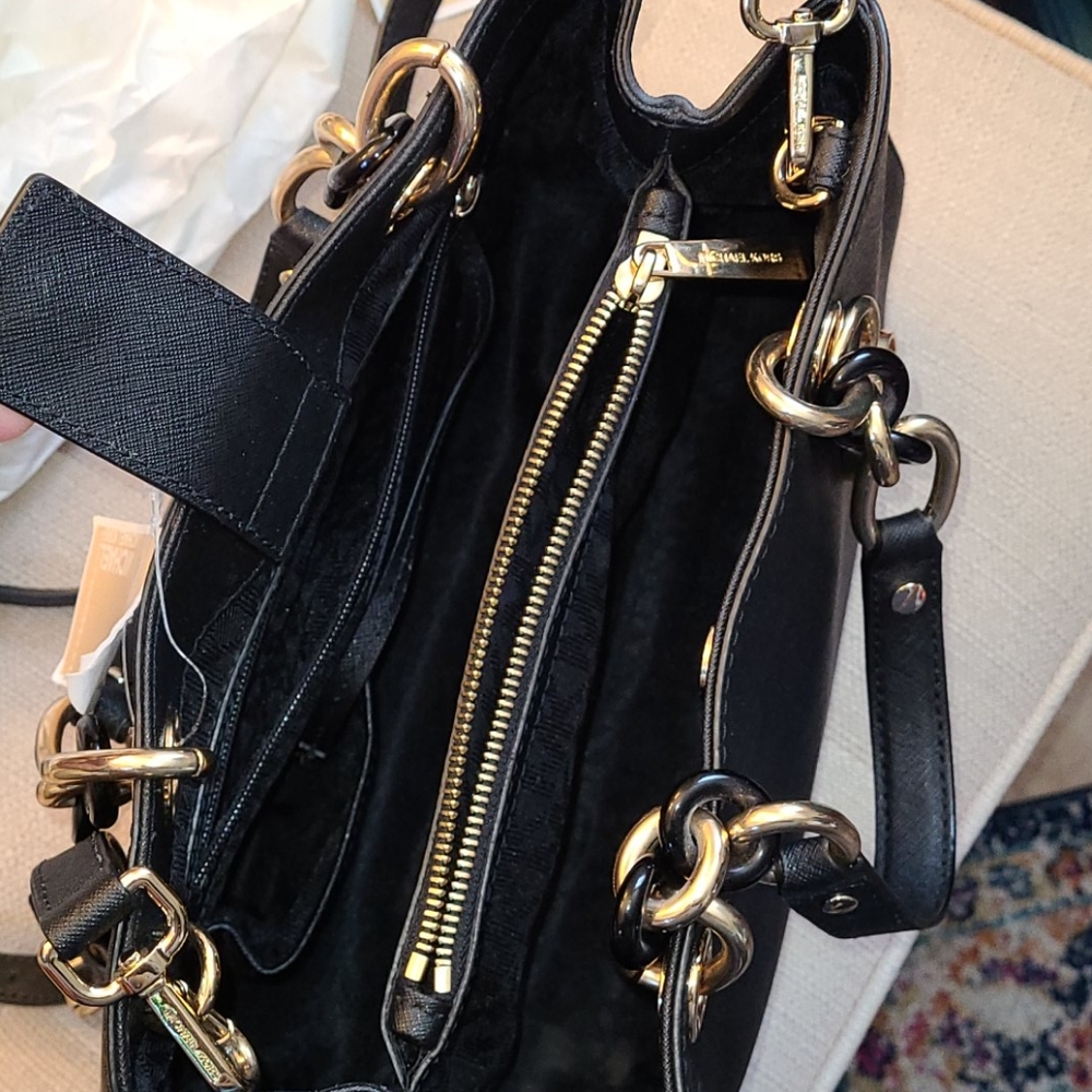 NEW Michael Kors Cynthia Satchel Purse Bag - Picture 7 of 11